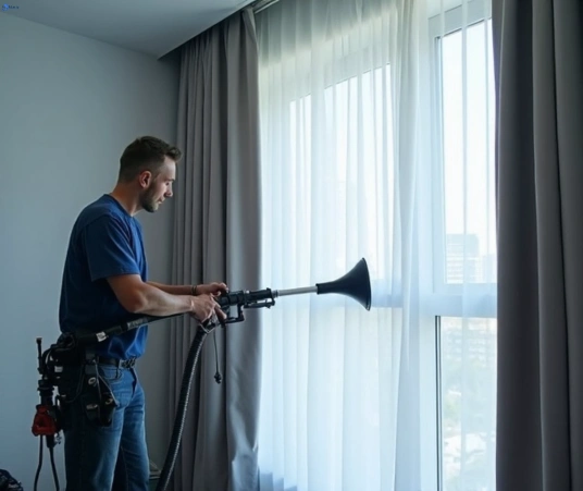 Professional curtain stain removal process equipment Matty Curtain Cleaning elderslie-nsw